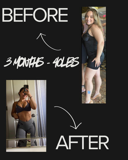 Testimonial - 3 months (40lbs)